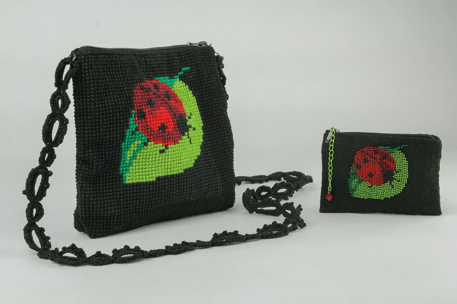 Crochet bag and wallet photo 2
