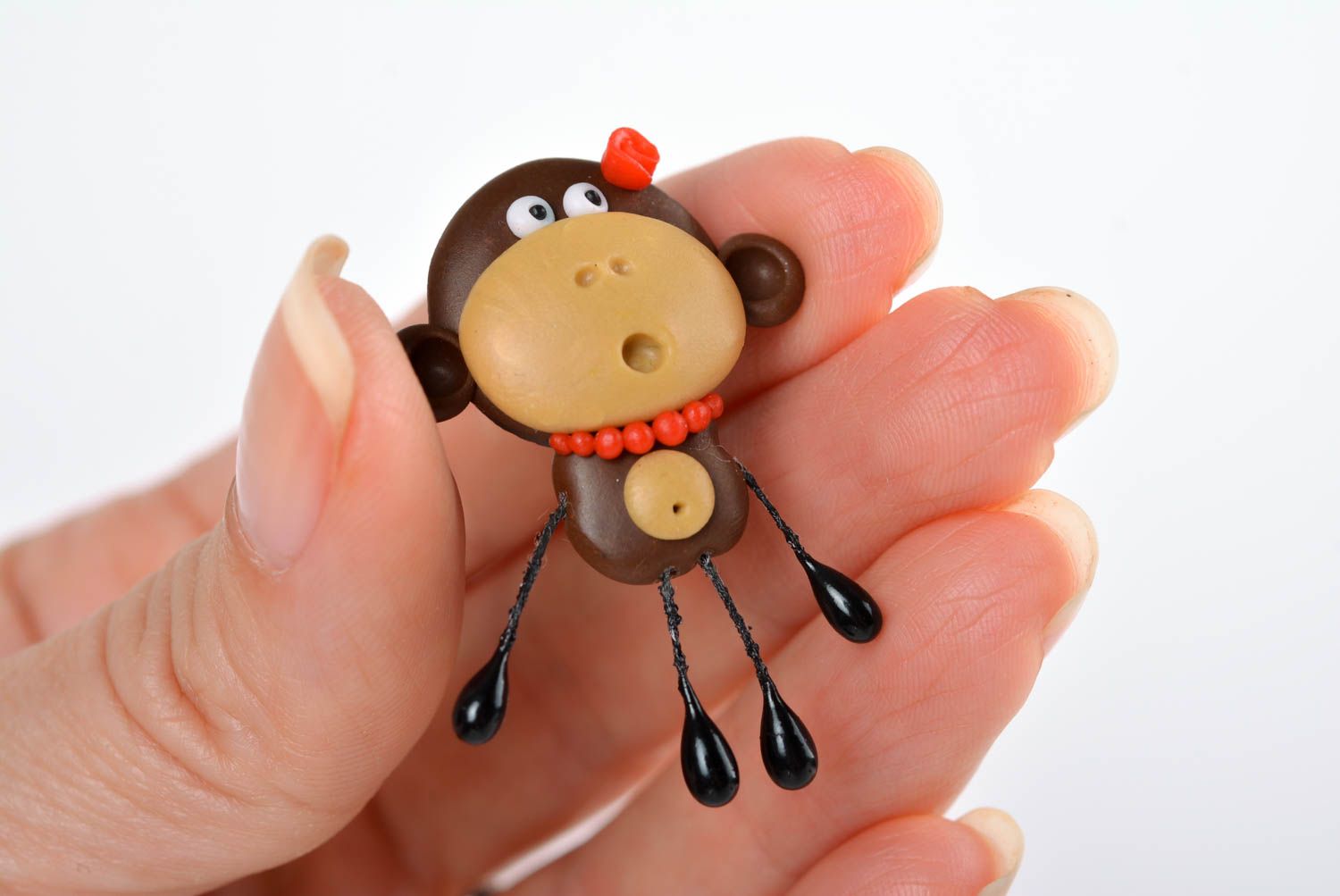Magnete fatto a mano calamita sul frigorifero regalo  a forma di scimmia bella foto 3