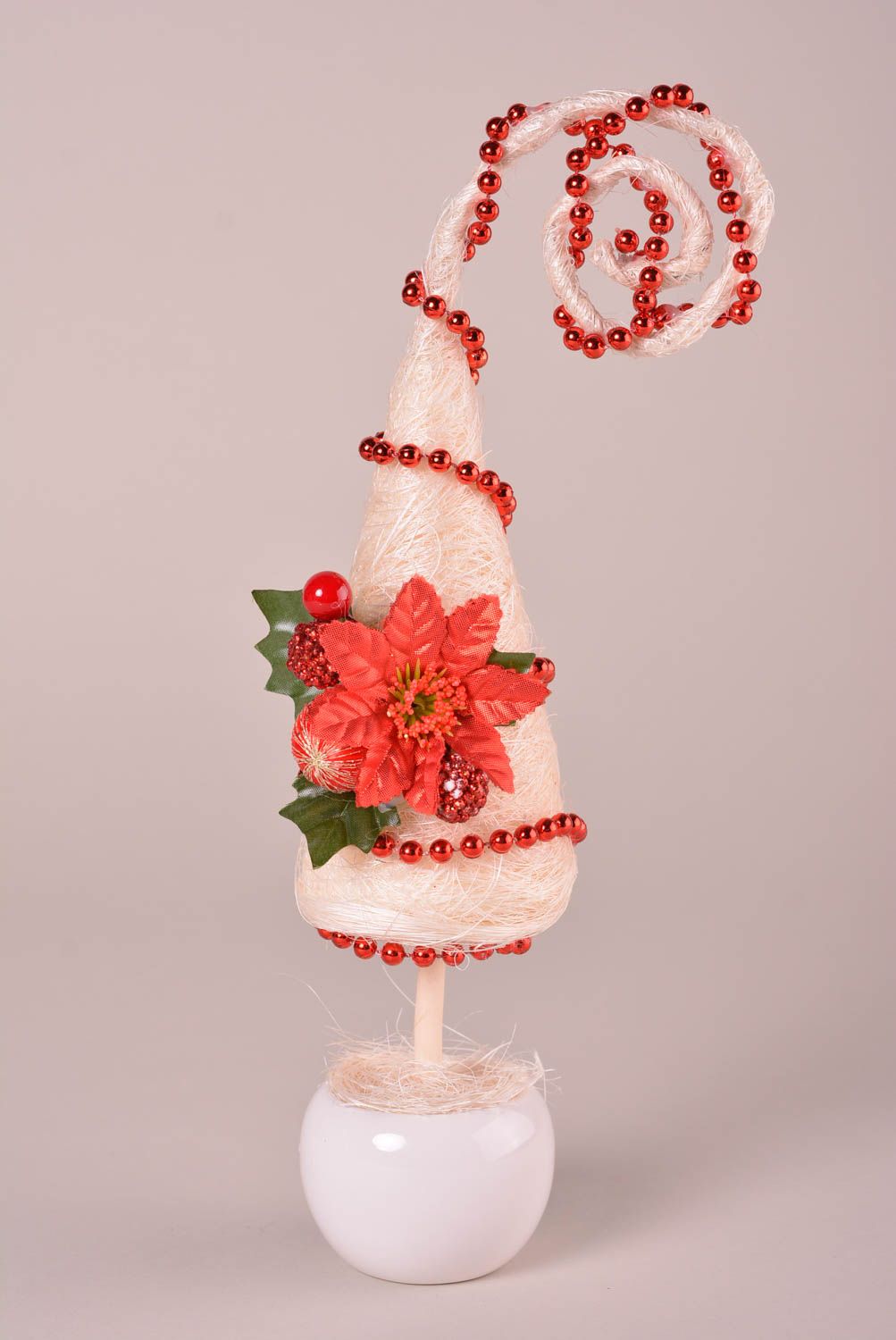 Handmade Baum künstlich Dekoartikel Wohnzimmer Dekoration Weihnachten mit Blume foto 1
