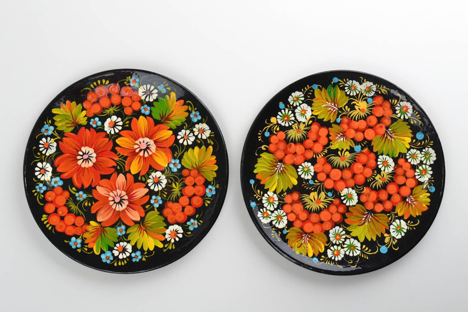 Conjunto de platos pintados hechos a mano decoración de casa regalo original foto 3