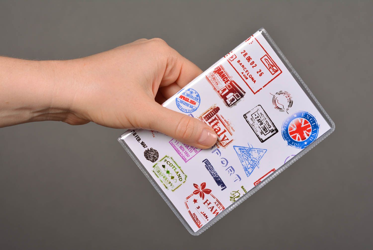 Stylish handmade passport cover homemade passport holder designer accessories photo 4
