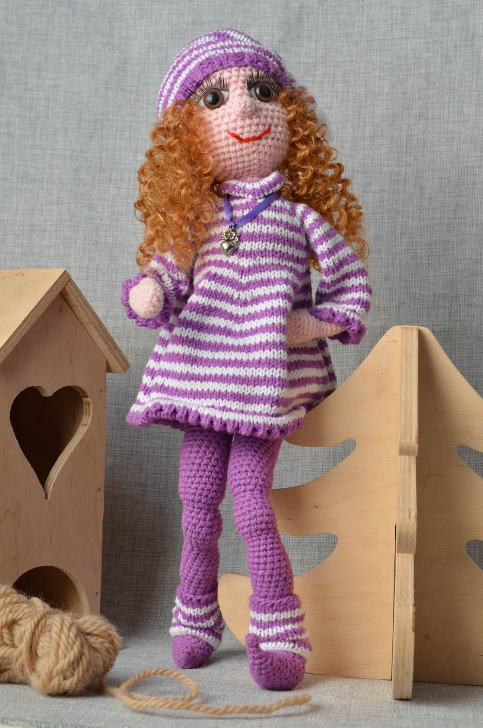 Deko Puppe handmade Deko fürs Haus Designer Geschenk weiches Spielzeug foto 1