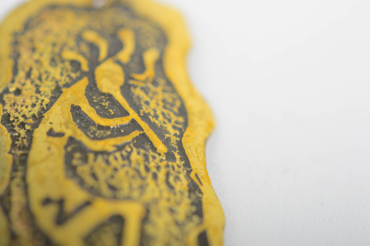 Большие серьги ручной работы латунное украшение элитная бижутерия из латуни фото 4