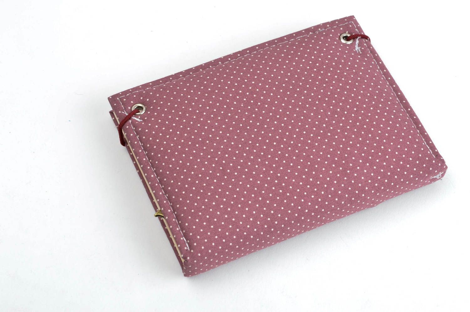 Handmade notepad with fabric cover designer notebook handmade sketchbook photo 3
