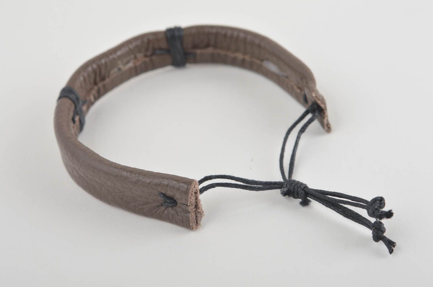Leather bracelet handmade leather goods designer jewelry bracelets for women photo 5