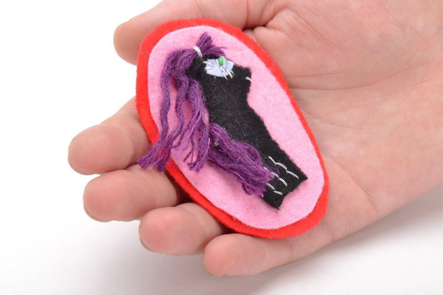 Fabric brooch for children Pony photo 5