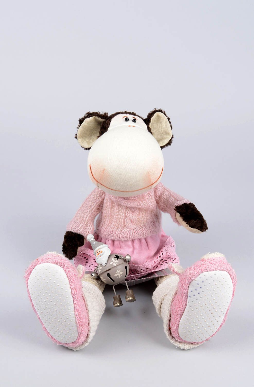 Игрушка обезьянка ручной работы необычный подарок для детей декоративная игрушка фото 4