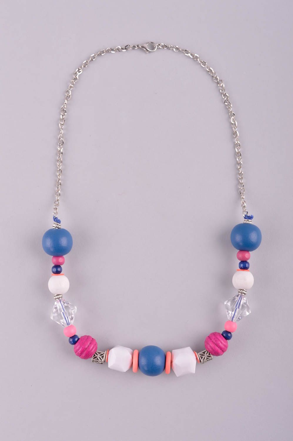 Handgefertigt Damen Collier Modeschmuck Halskette Accessoire für Frauen foto 2
