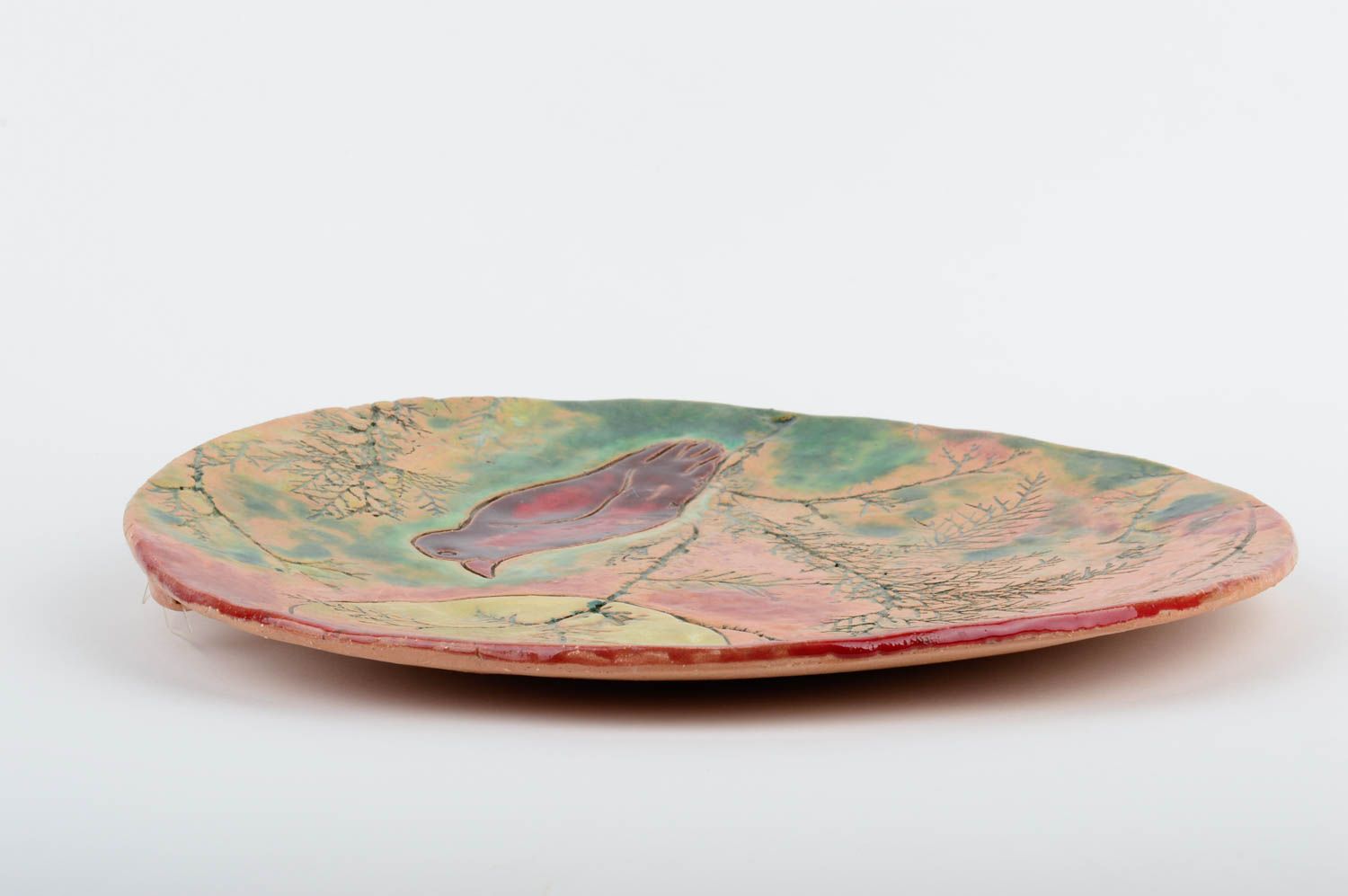 Керамическая посуда тарелка ручной работы декоративная тарелка красивая тарелка фото 4