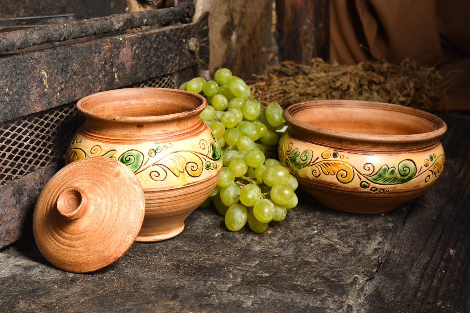 Handmade clay tableware decorative pottery kitchen utensils ceramic bowl photo 1