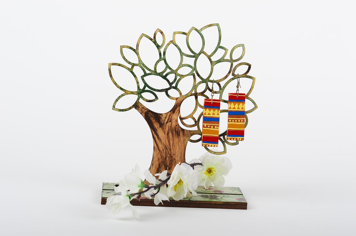 Schmuckständer Baum handmade Bejouterie Schmuck Halter Geschenkideen für Mädchen foto 1