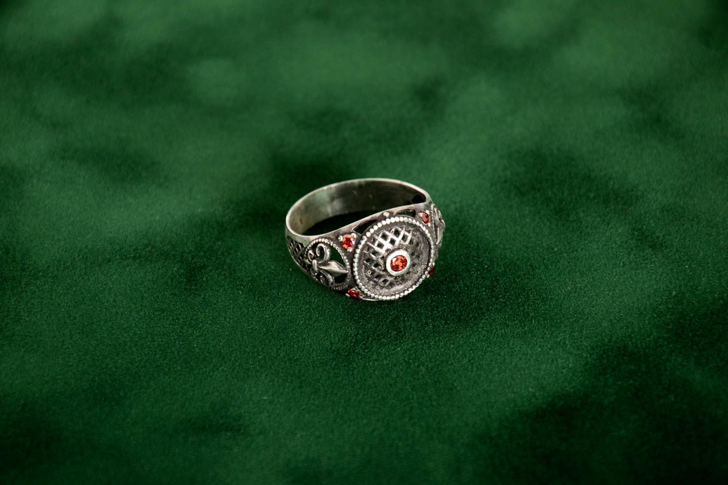 Herrenring Silber Handmade Ring Modeschmuck Designer Accessoires Geschenk Ideen foto 1
