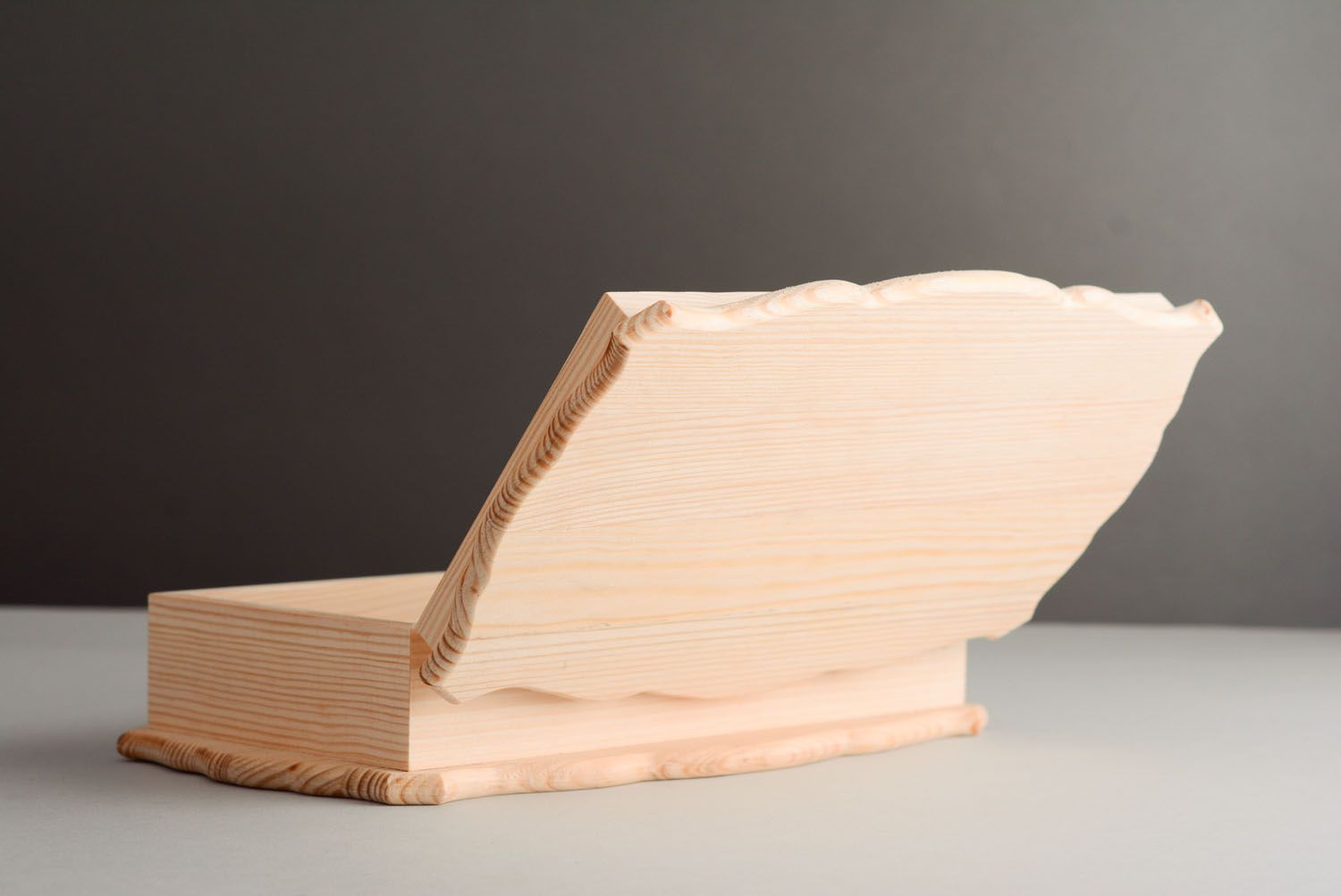 Cajita de madera en blanco  foto 5