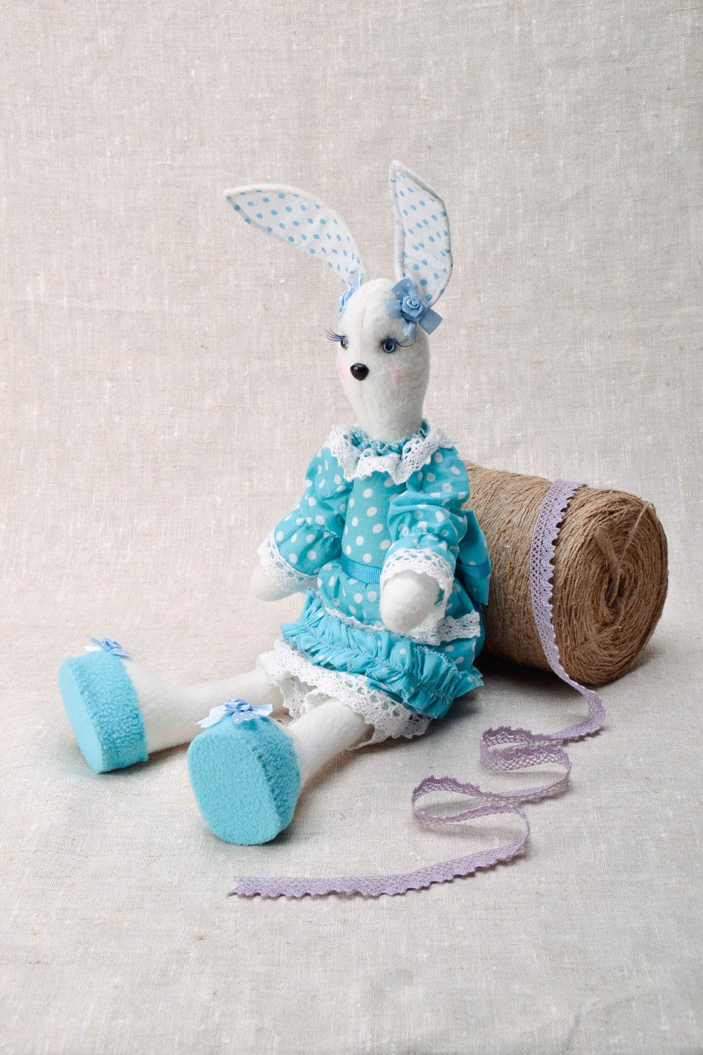 Handmade Tilde toy Hare photo 5
