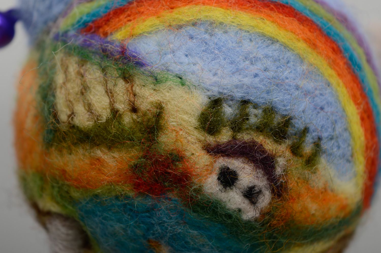Felted wool toy Goat photo 4