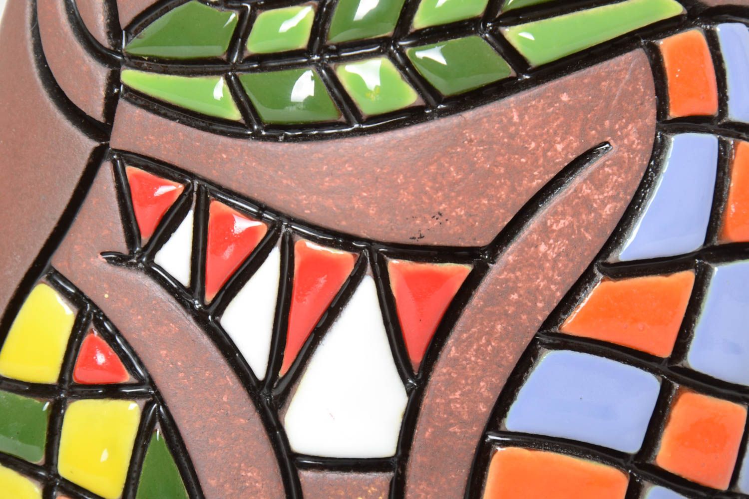 Florero de cerámica artesanal jarrón decorativo decoración de interiores inusual foto 3