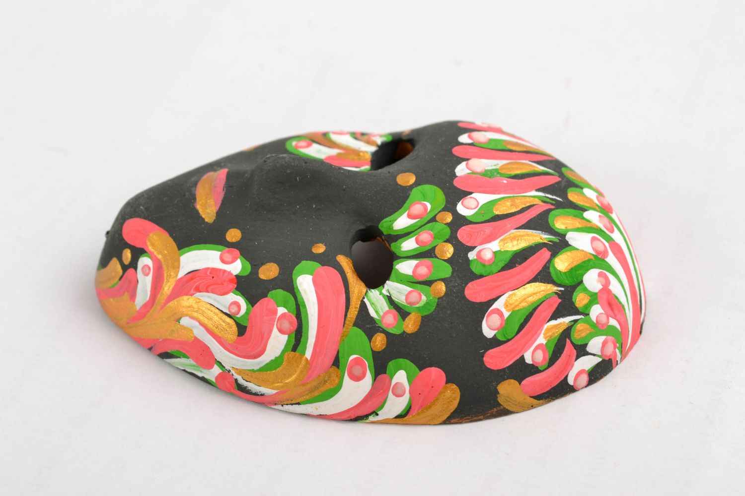 Ceramic fridge magnet carnival mask photo 5