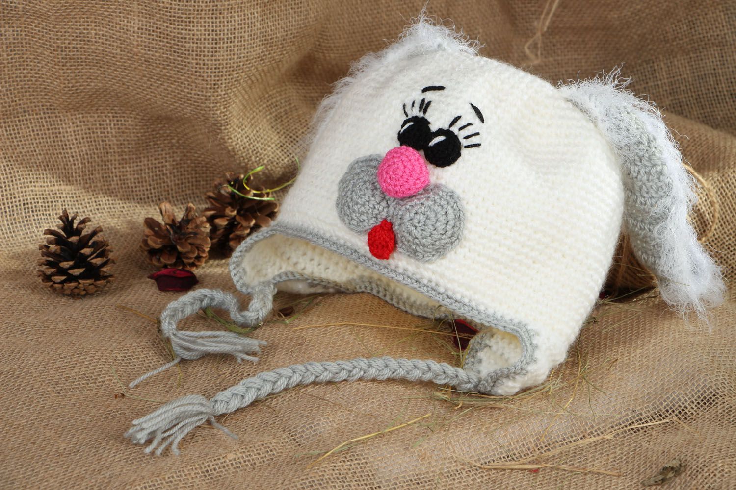 Crochet hat Rabbit photo 5