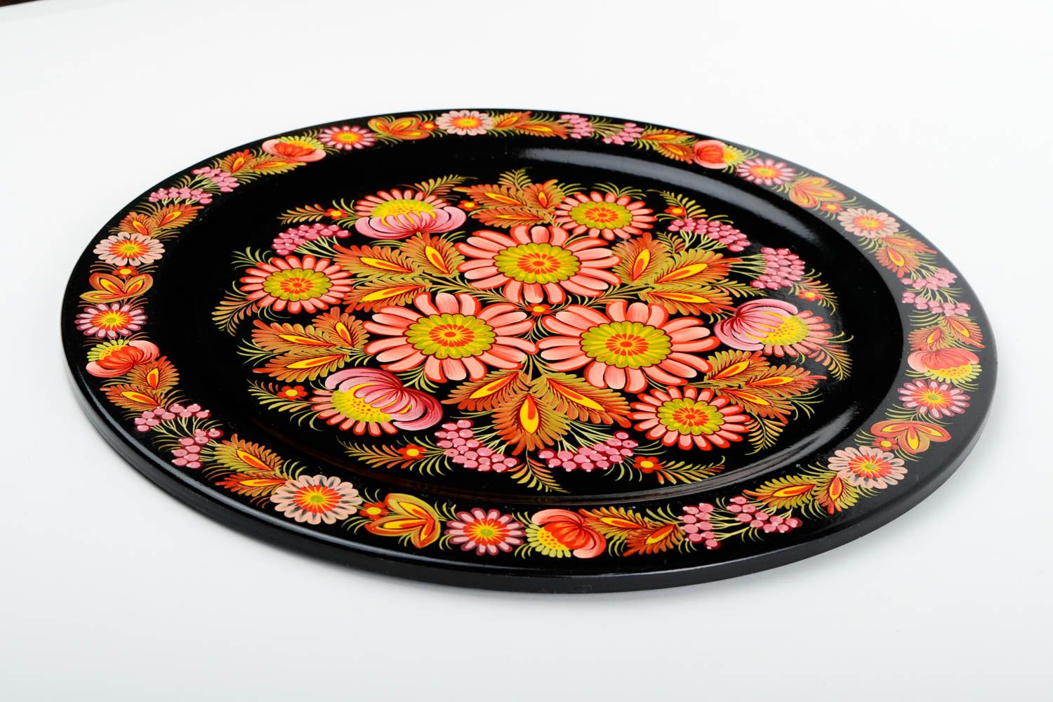 Assiette décorative Vaisselle déco fait main Déco ethnique multicolore photo 3
