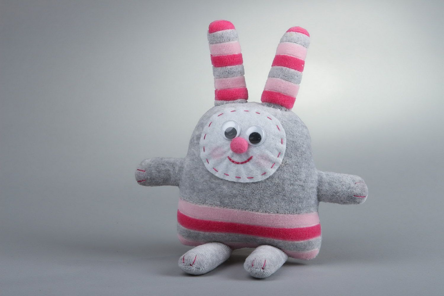 Toy Merry rabbit grey photo 2