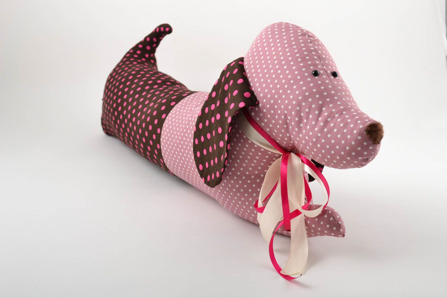 Deko Kissen handmade Geschenk für Kind Stofftier Hund Kissen Kuscheltier schön foto 2