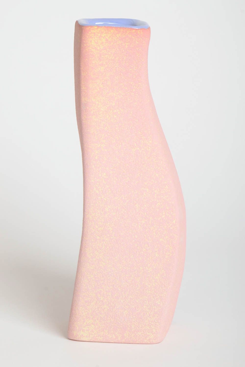 Vase argile fait main Déco maison design sympa Cadeau original pour femme photo 4