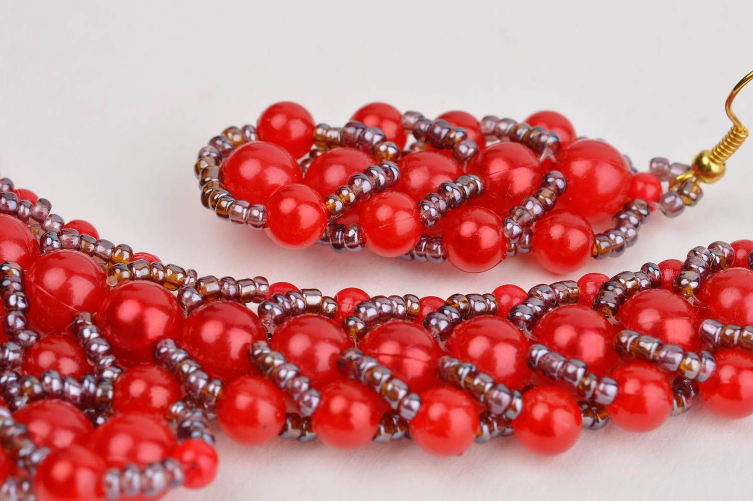 Unusual handmade beaded earrings beaded necklace fashion trends for girls photo 5