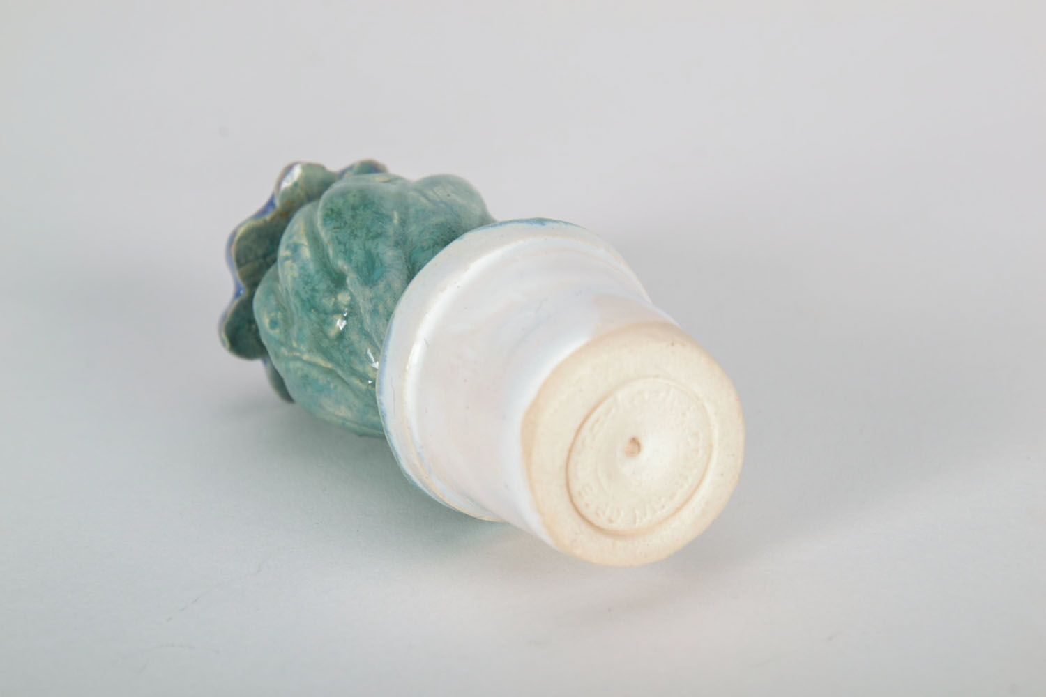 Figura de cerámica en forma de cacto floreciente foto 4