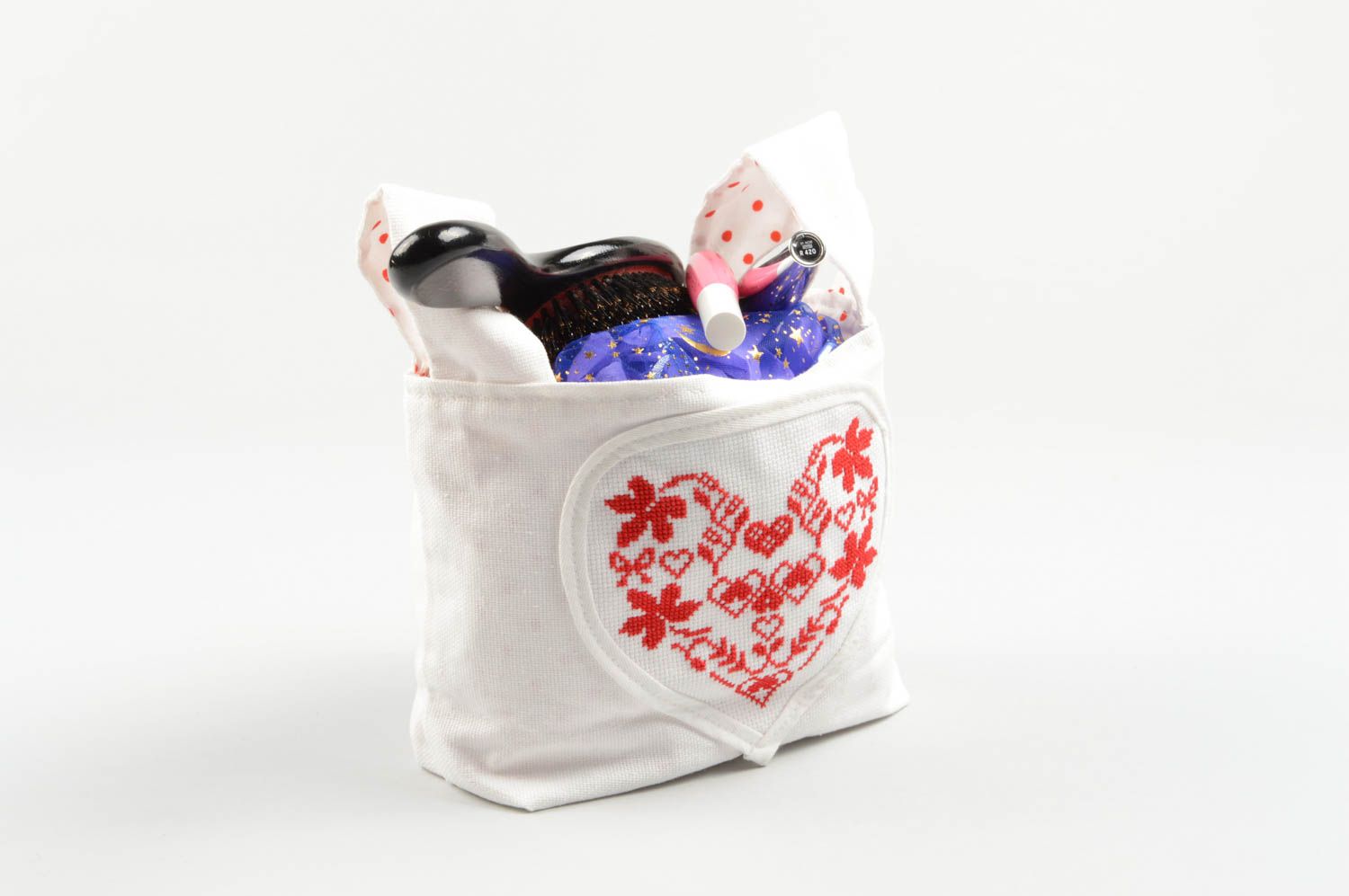 Design handmade bag women bag with pattern fabric bag  summer bag unusual gift photo 1