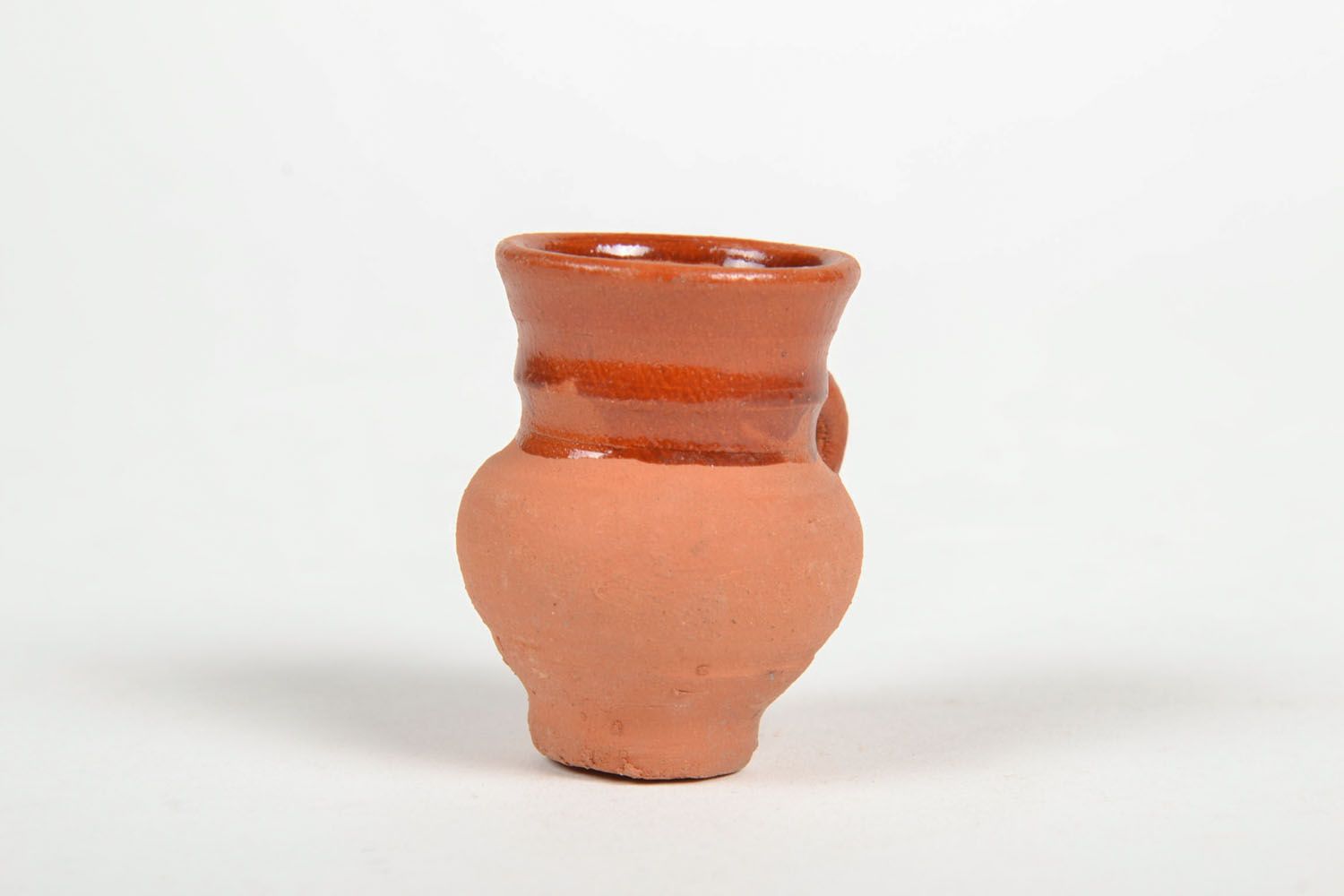 Little mini ceramic pitcher 1,7 inches tall 0,4 lb photo 2