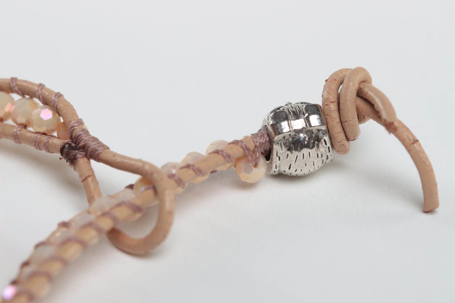 Женский браслет ручной работы браслет из бусин модный браслет широкий светлый фото 4