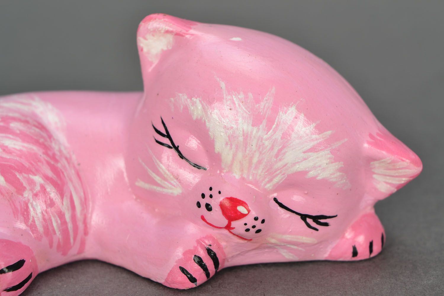 Plaster figure Pink Cat photo 4