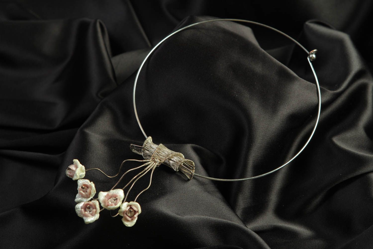 Collar original elegante hermoso bisutería artesanal regalo para mujer foto 1