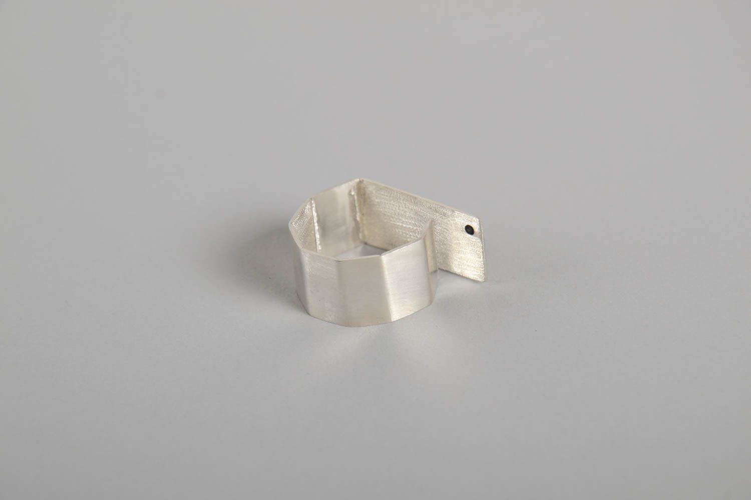 Кольцо ручной работы необычное кольцо из серебра модное кольцо необычной формы фото 5