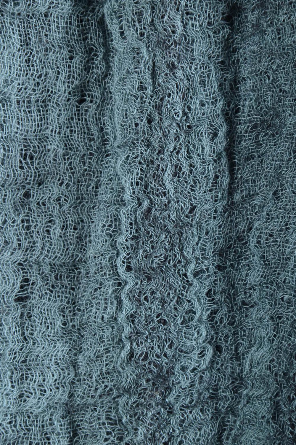 Robe femme fait main Robe laine gris bleu feutrage Vêtement femme de mode photo 5