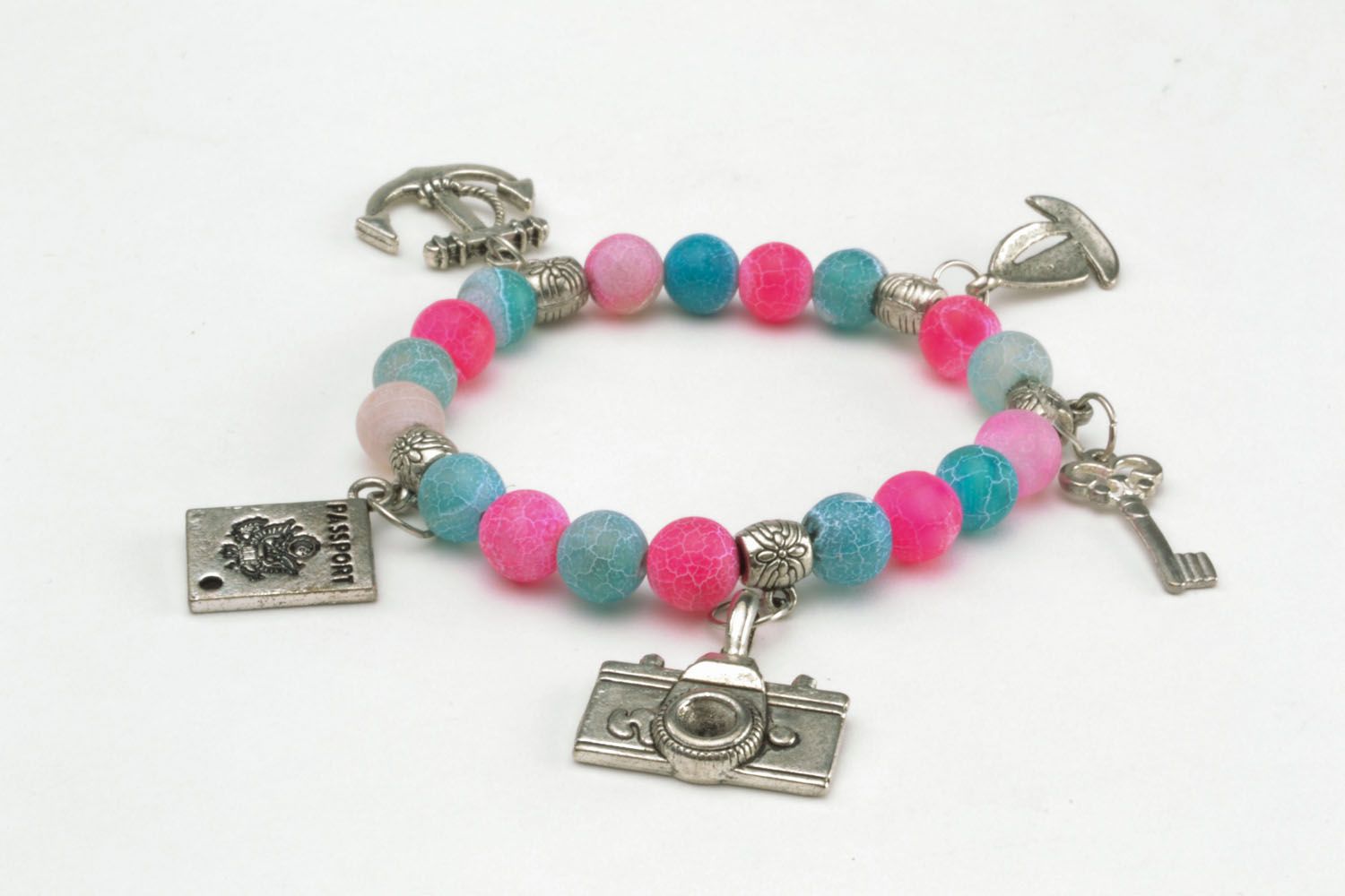 Beautiful bracelet with charms photo 1