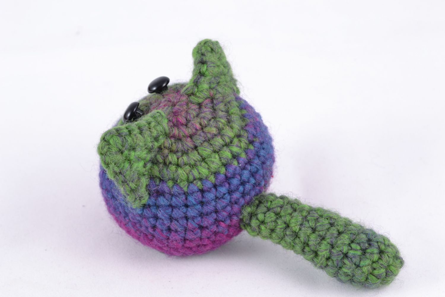 Soft crochet toy cat ball photo 5