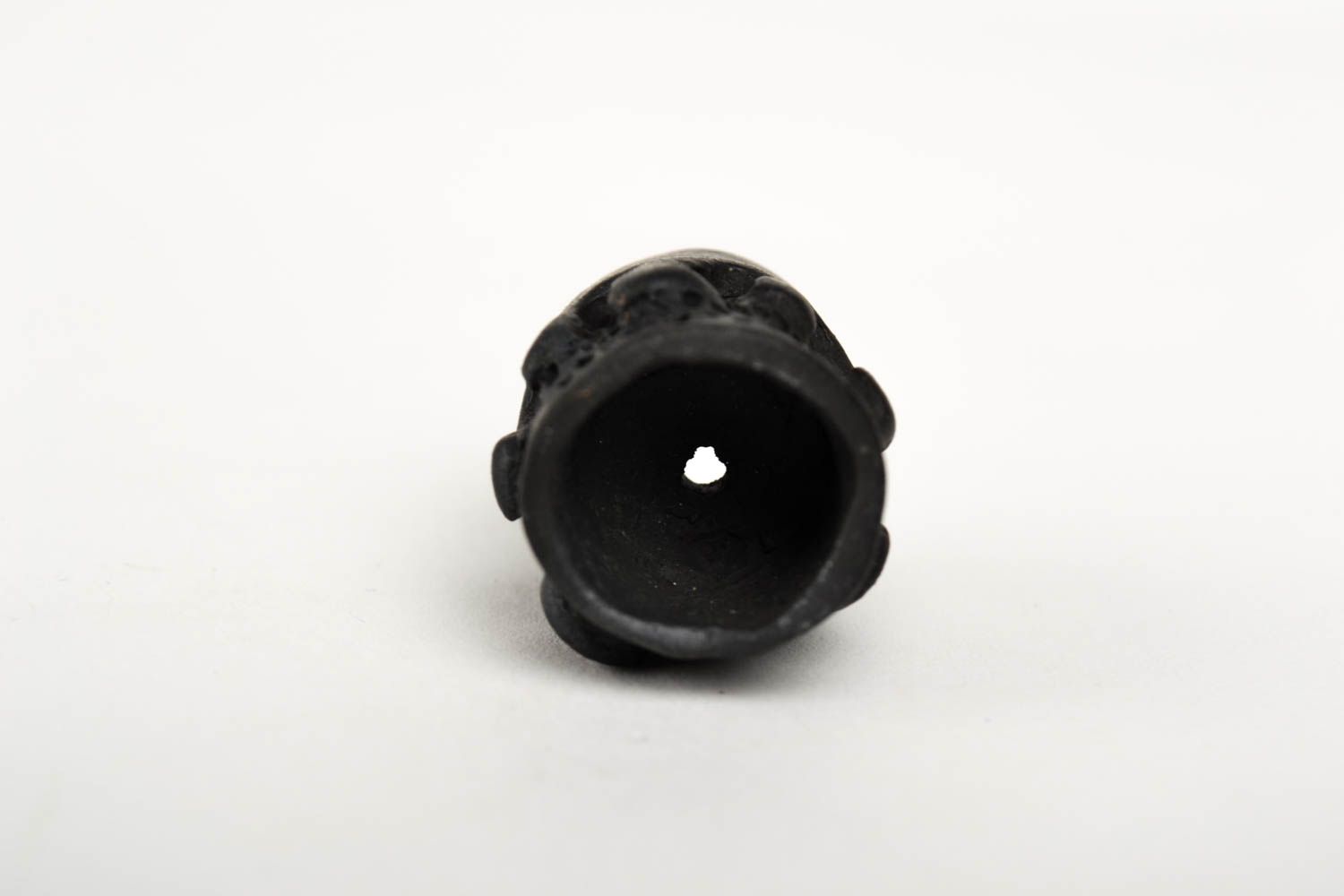 Handmade smoking bowl decorative black thimble for hookah present for men photo 4