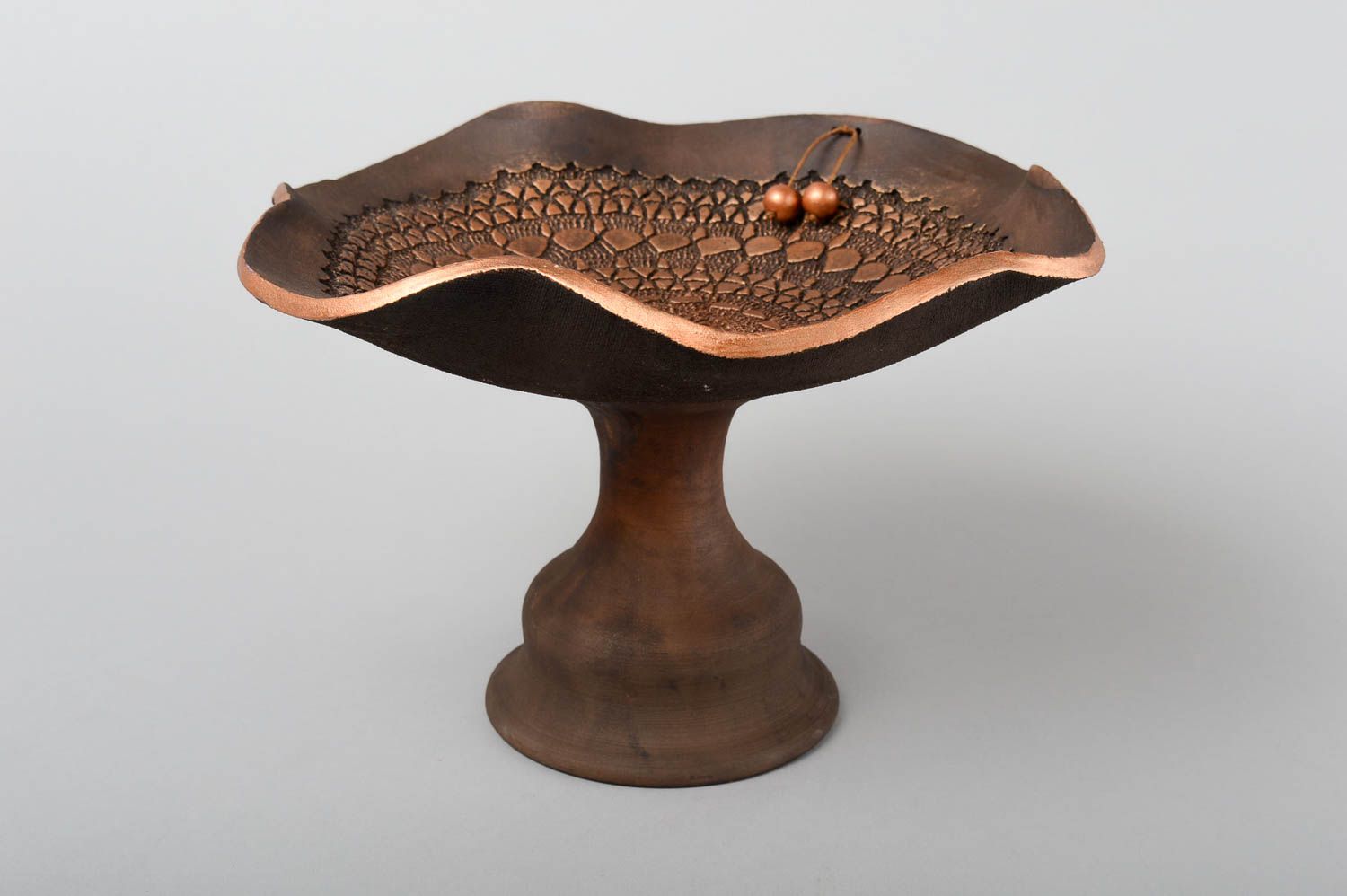 Unusual handmade ceramic fruit bowl tableware ideas pottery works gift ideas photo 2