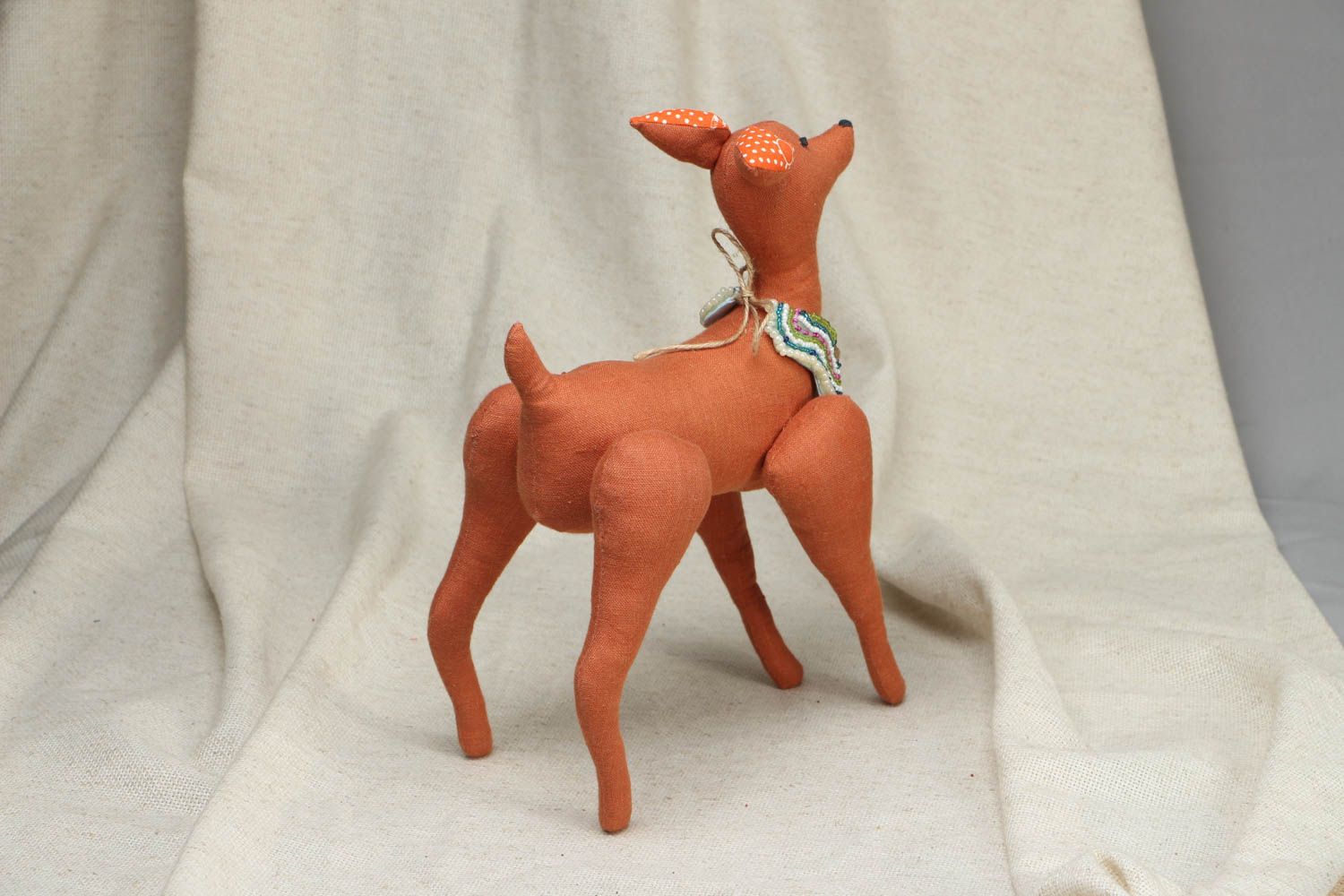 Designer fabric toy Deer photo 3