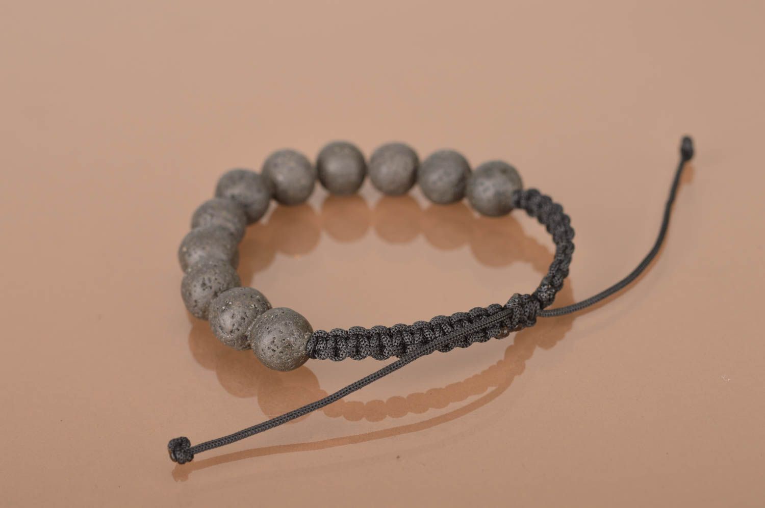 Homemade woven wrist bracelet braided wax cord bracelet friendship bracelet idea photo 4