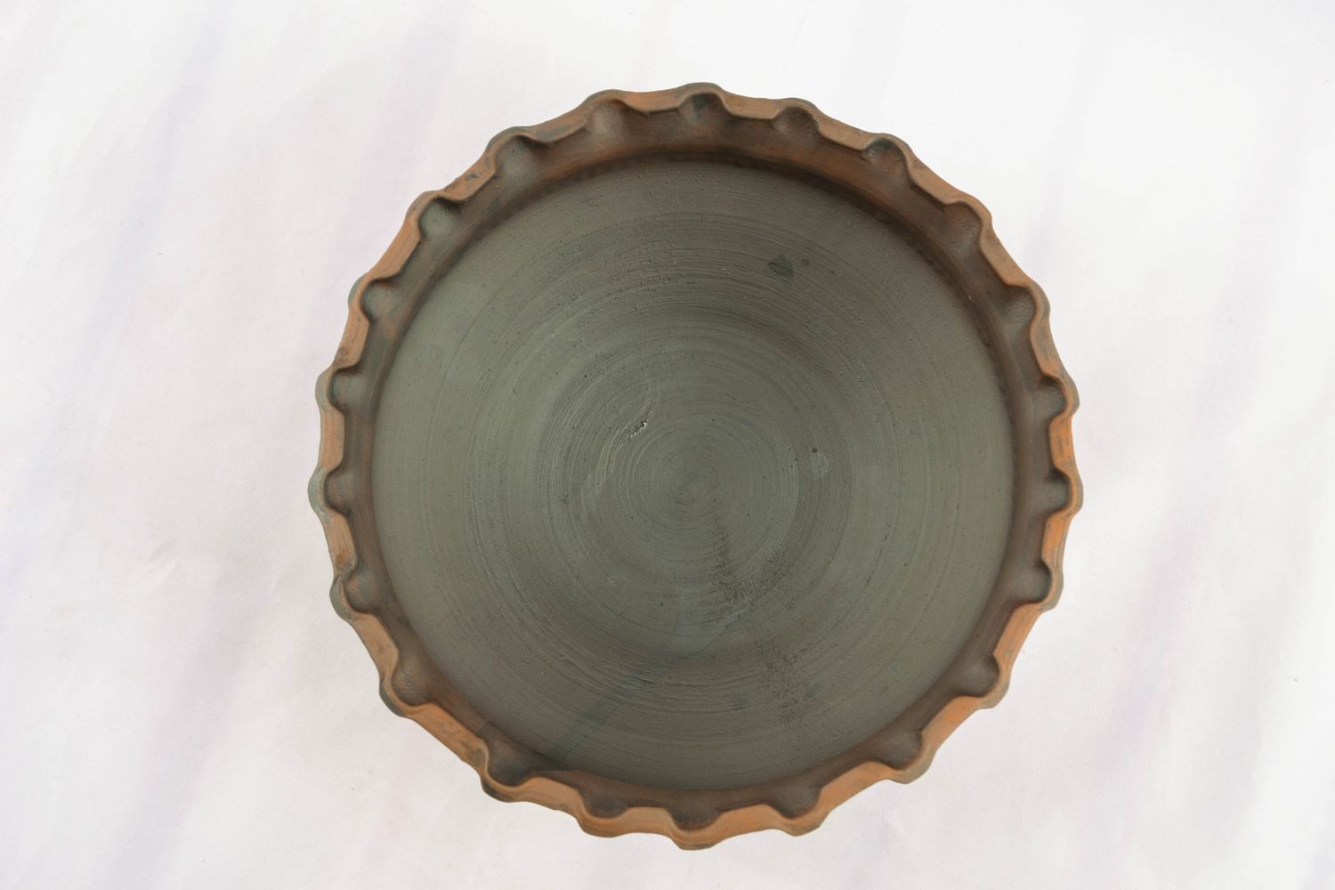 Clay bowl kilned with milk for 2 l photo 3