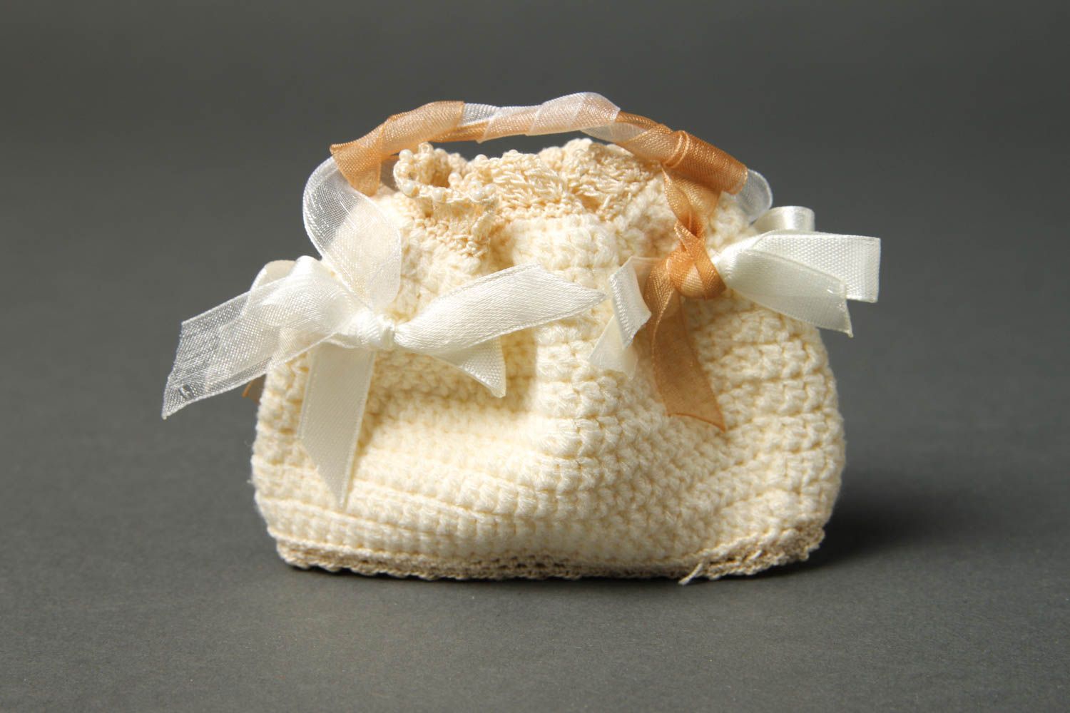 Handmade baptism outfit beautiful christening dresses baby bag crochet ideas photo 4
