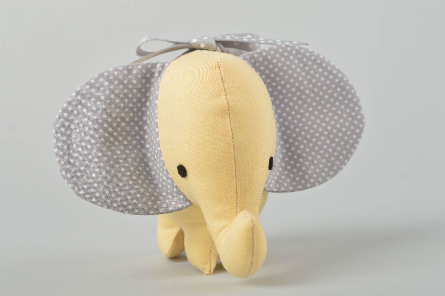 Handmade textile elephant unusual interior decor beautiful cute soft toy photo 3