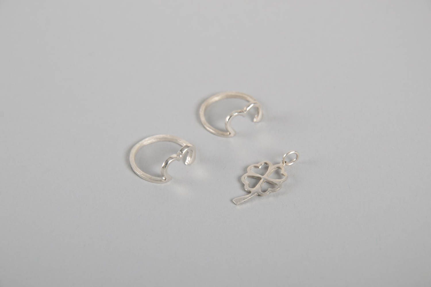 Handmade rings designer pendant unusual accessories gift ideas jewelry set  photo 5