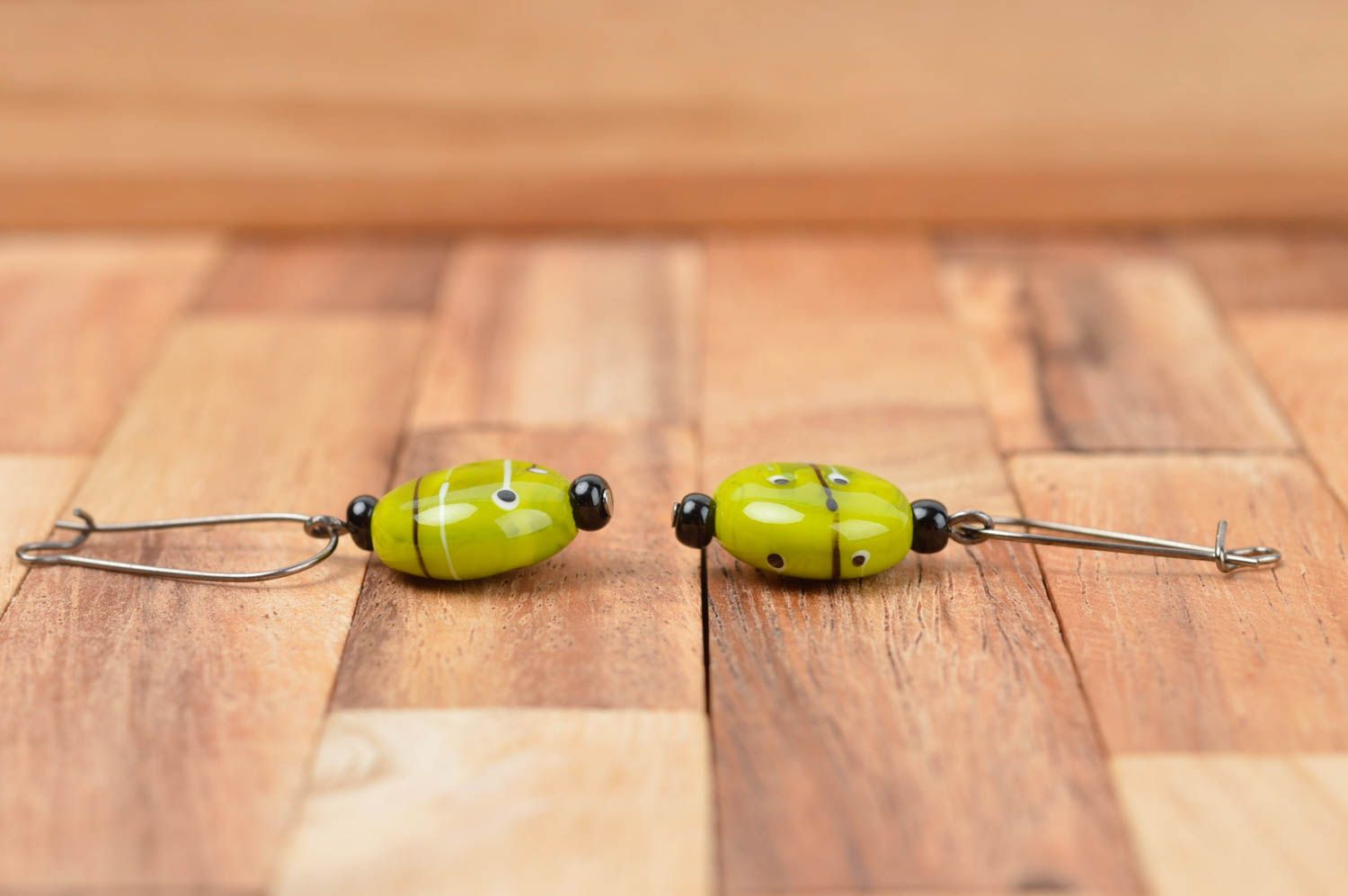 Accessoires für Frauen Handmade Ohrringe Designer Schmuck Damen Ohrringe gelb foto 2
