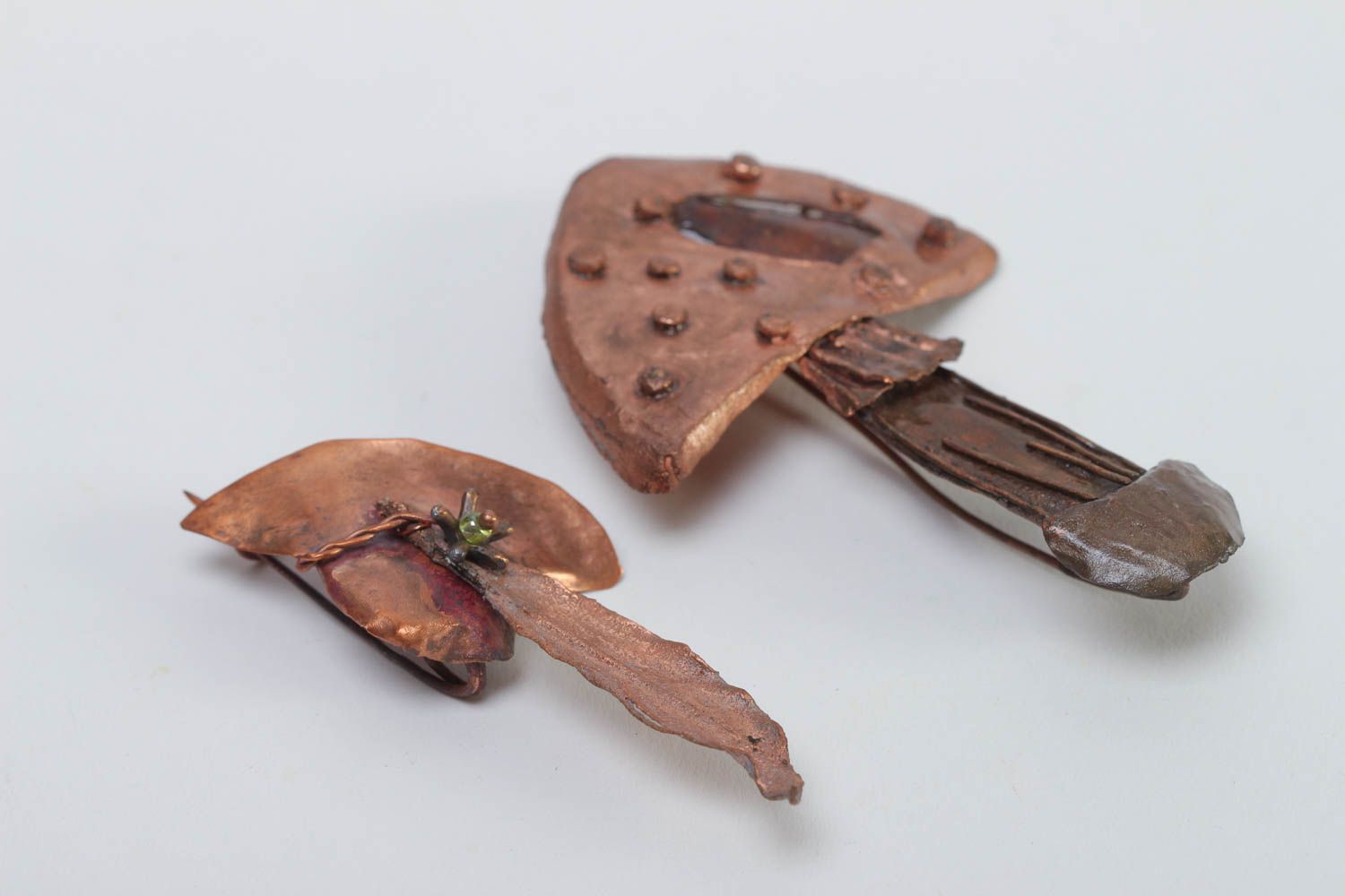 Broches originales artesanales de cobre accesorios de moda regalos para mujeres foto 3