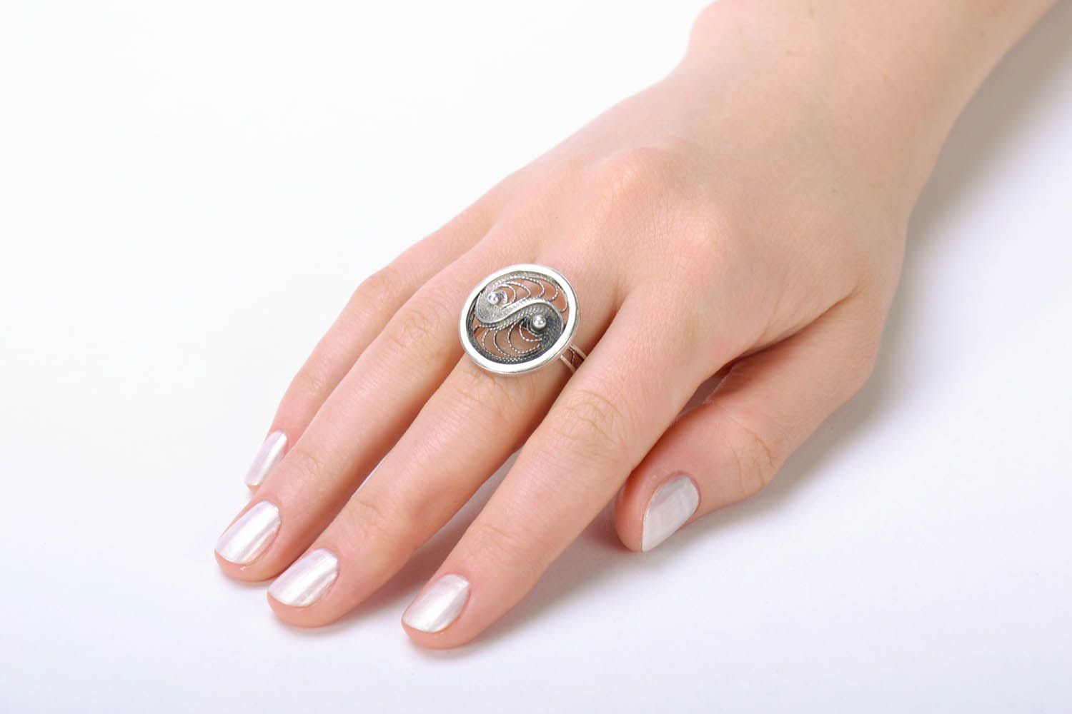 Anel de prata jóias de mulher feitas à mão  foto 5