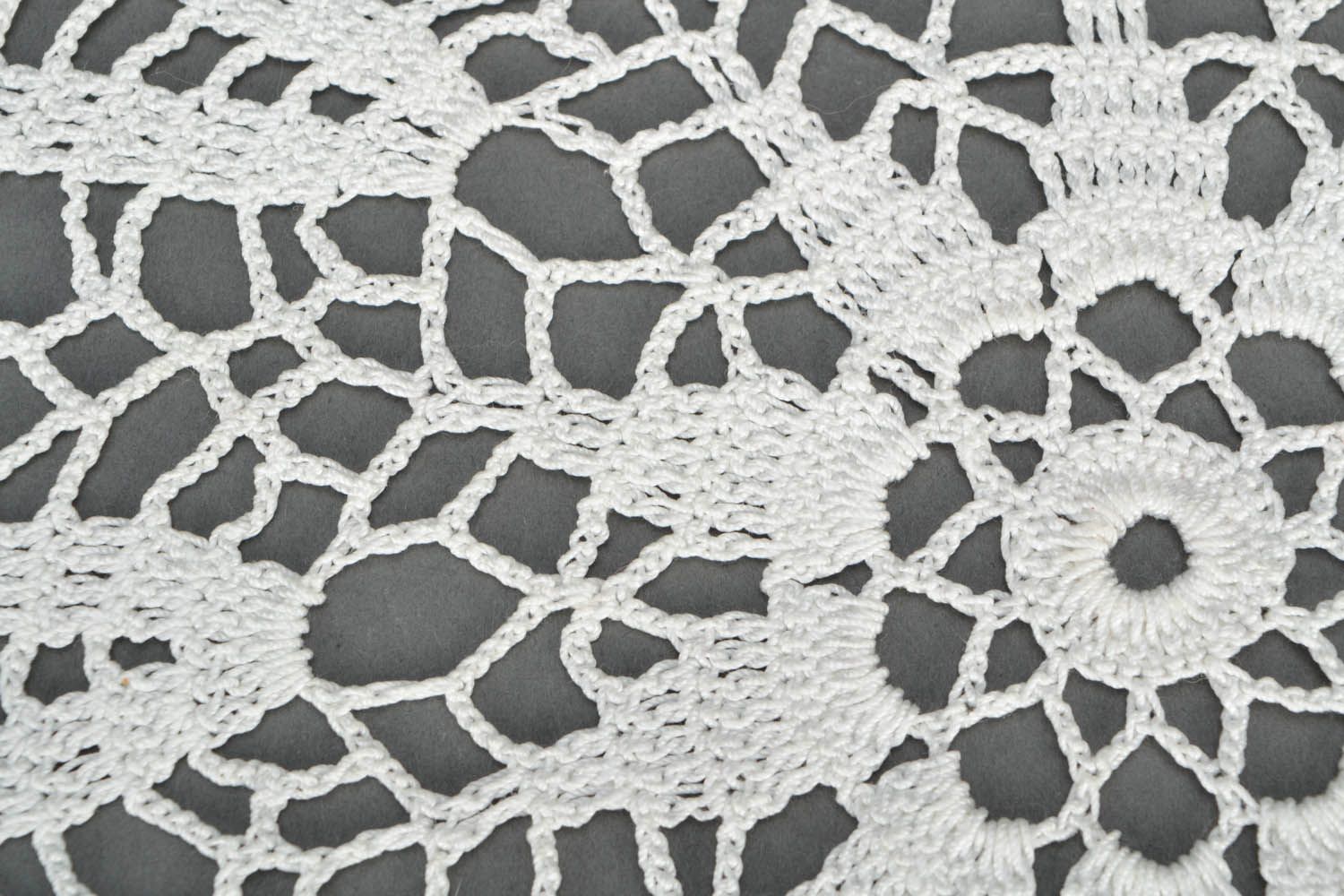 White crochet interior napkin photo 3