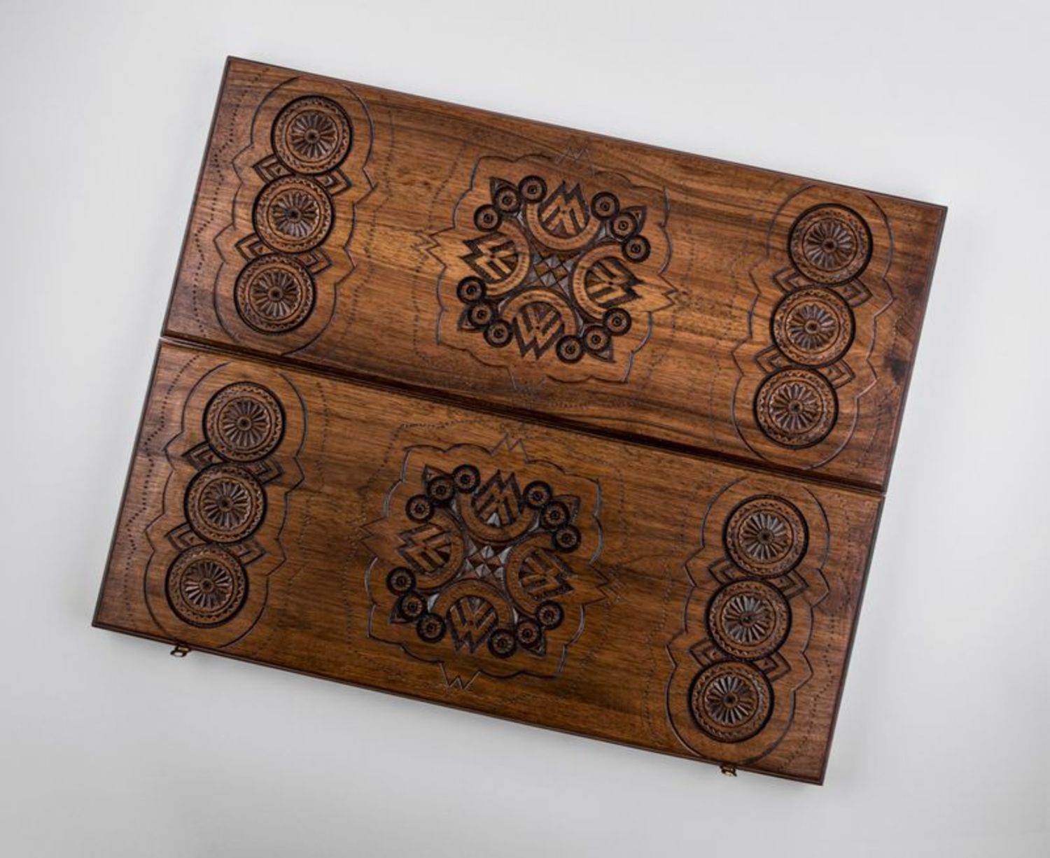 Backgammon set made of wood photo 4
